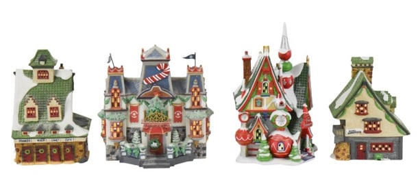 4 Department 56 North Pole Christmas Buildings