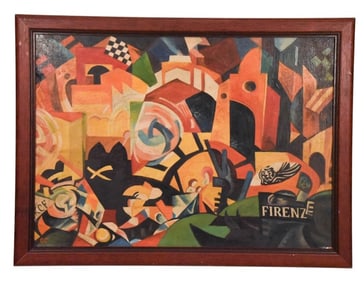 Alexandra Exter Acylic Composition Painting
