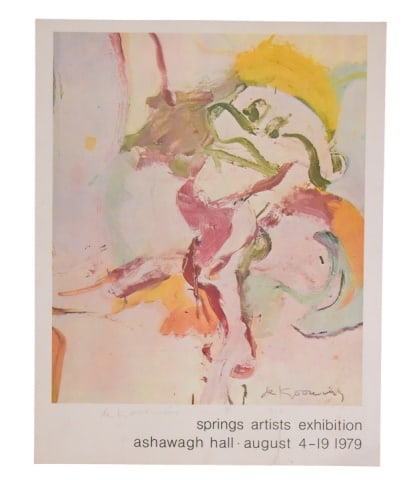 Willem De Kooning Signed 1979 Gallery Poster