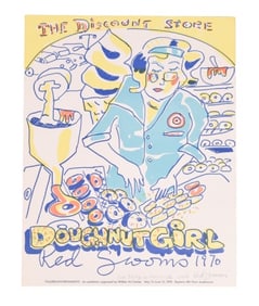 Red Grooms Signed Discount Store Gallery Poster 70