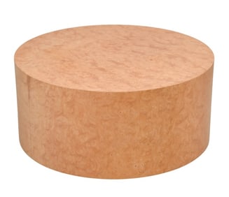 Paul Mayen Burl Finish Round Coffee Table