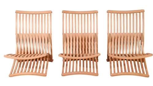 3 Thomas Lamb Maple Bent Steamer Chairs