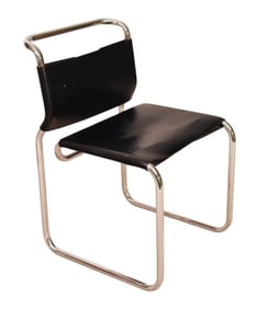 Nicos Zographos CH66 Leather Side Chair