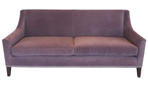 Mitchell Gold & Bob William Suede Upholstered Sofa