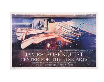 James Rosenquist Signed 1983 Gallery Poster