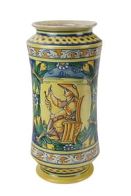 Tre Erre Ceramiche Palermo Italy Hand Painted Vase