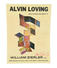 Alvin Loving Signed William Zierler Gallery Poster