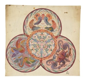 Nandalal Bose Watercolor Painting