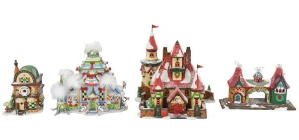 4 Department 56 North Pole Christmas Buildings