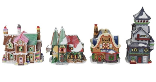 4 Department 56 North Pole Christmas Buildings