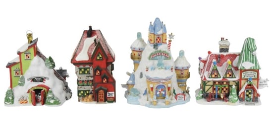 4 Department 56 North Pole Christmas Buildings