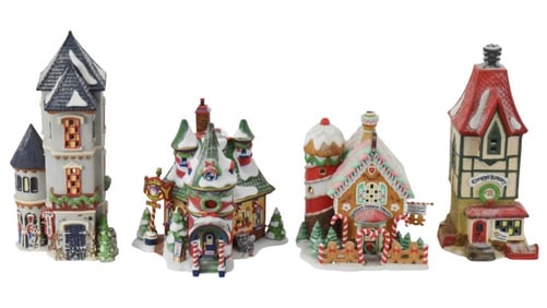 4 Department 56 North Pole Christmas Buildings