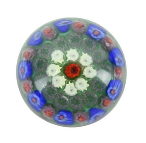 Strathearn Scotland Small Millefiore Paperweight