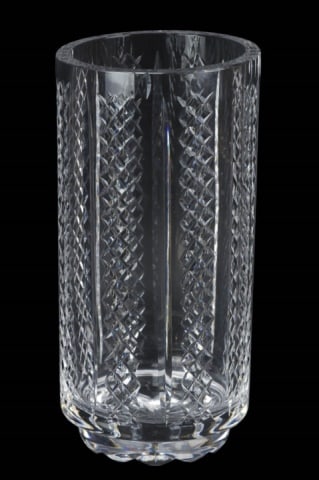 Waterford Crystal Vase: Waterford Crystal Vase. Measures 10 inches x 5 inches.