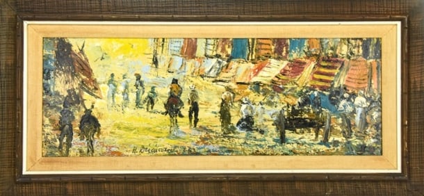 Signed Mid Century Impressionist Oil Painting