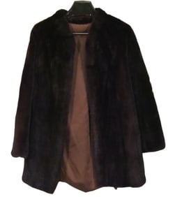 Woman's Brown Ranch Mink Jacket