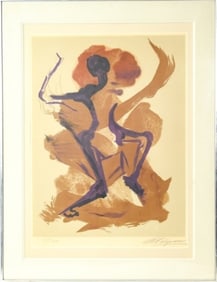 David Alfaro Siqueiros Signed Abstract Lithograph