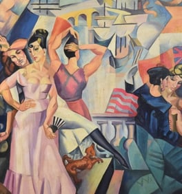 After Andre Lhote Oil Painting of Dancers