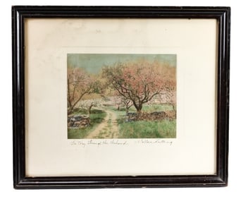Wallace Nutting Engraving Way Through the Orchard