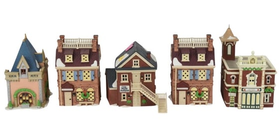 5 Department 56 Disney Parks Village Buildings