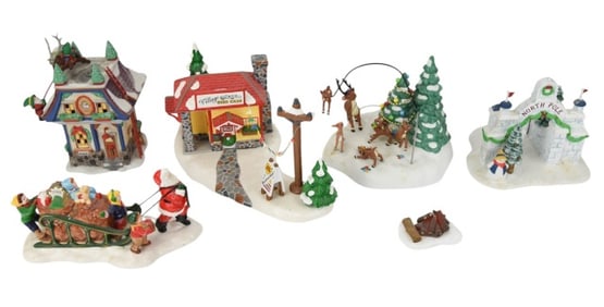 Assortment of Department 56 Town Accessories