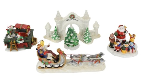 Assortment of Department 56 Town Accessories