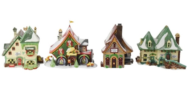 4 Department 56 North Pole Christmas Buildings