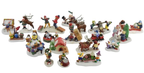 Assortment of Department 56 Town Accessories