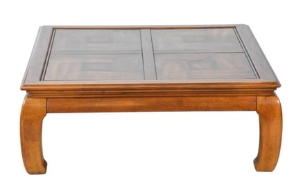 Chinoisserie Ming Style Carved Coffee Table