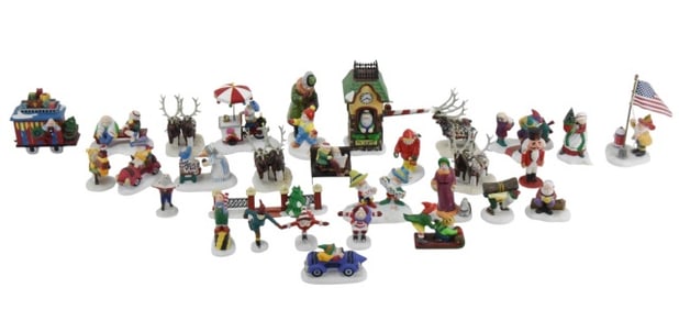 Assortment of Department 56 Town Accessories