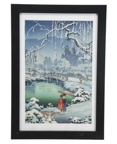 Tsuchiya Koitsu Signed Woodblock Spring Snow