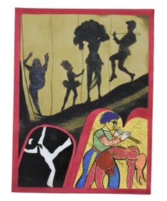 R. B. Kitaj Signed Serigraph Performing Arts