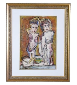 Alexander Gore Signed Expressionist Oil Painting