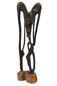Ebony Wood Shetani Makonde Sculpture