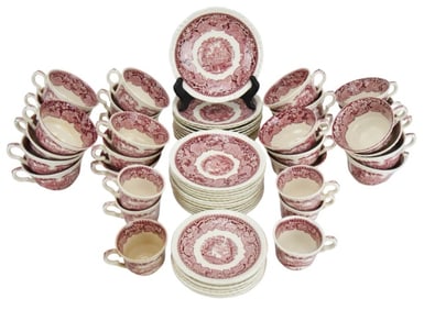 Masons Porcelain Vista Transfer Ware Coffee Cups