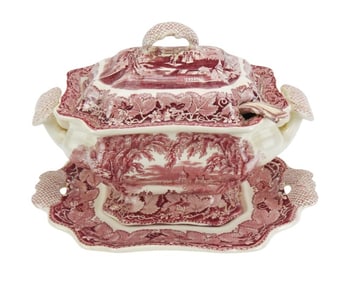 Masons Porcelain Vista Transfer Ware Tureen