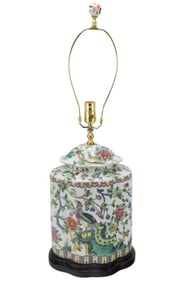 Chinese Famille Rose Alter Jar Table Lamp