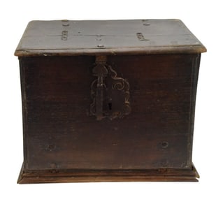 Antique Apothecary Carved Box w Drawers & Latch