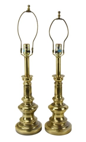 Pair Stiffel Brass Table Lamps (1 of 9)