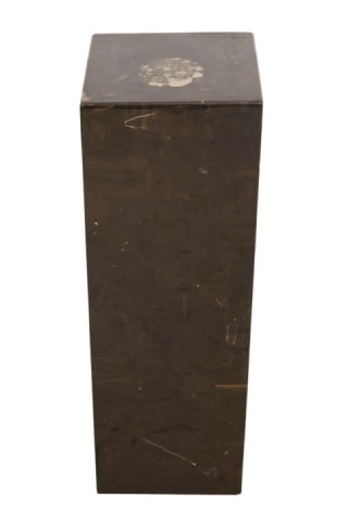 Stone and Resin Pedestal: Stone and Resin Pedestal.Measures 36 inches x 12 inches x 12 inches.