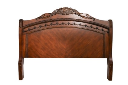 French Provincial California King Sleigh Bed Frame