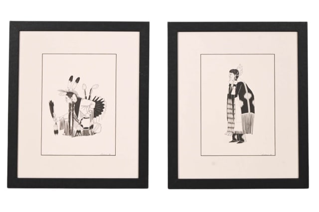 2 Alex & Lori Ann Scalplock Ink Drawings SikSika (1 of 12)