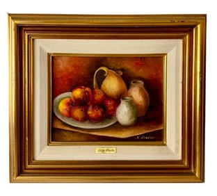 Nelda Wheeler Signed Oil Still Life Painting