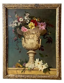 Leonce Seeger 1916 Signed Still Life Oil Painting