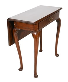 Georgian II Hand Carved Mahogany Drop Leaf Table