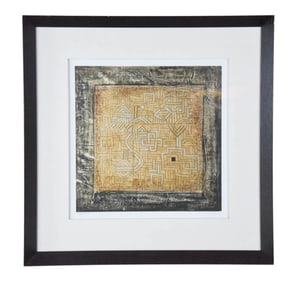 Joseph Signed Giclee of Kuba Cloth Framed