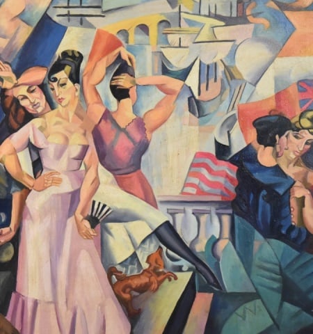 After Andre Lhote Oil Painting of Dancers (1 of 12)