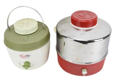 Vintage Poloron & Thermos Insulated Picnic Jugs