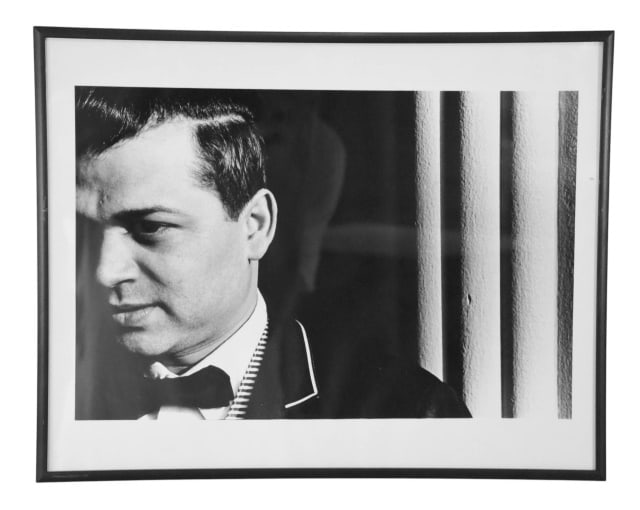 Ralph Gibson B&W Photograph Portrait Circa 1970: Ralph Gibson, American Born 1939, Black & White Photograph Portrait of Man Circa 1970's. Framed measures 11 inches x 14 inches.