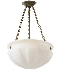 Vaughan Designs Alabaster Bowl Pendant Light